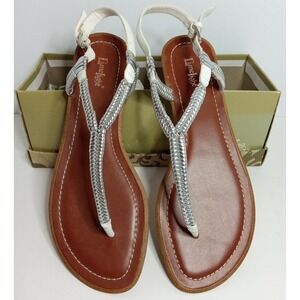 Limelight Alexis Flats Womens Shoes 9.5 Brown & White